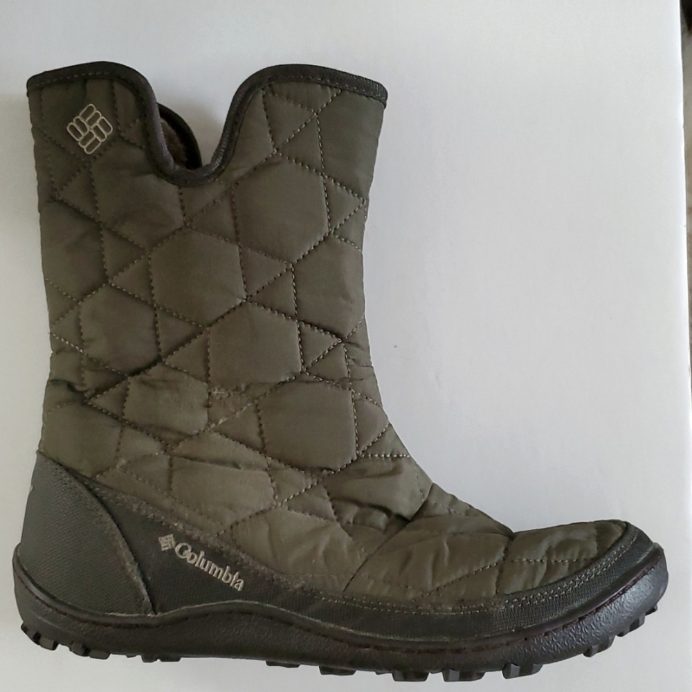 Columbia Womens Minx Slip II Omni Quilted Waterproof Boots Size 7.5